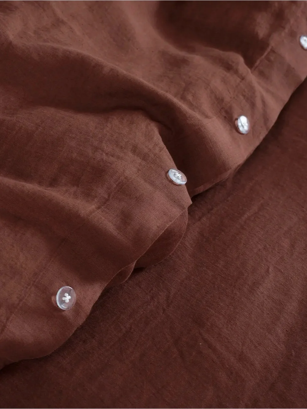 Full/Queen Bordeaux European Linen Duvet Cover - Retail $174